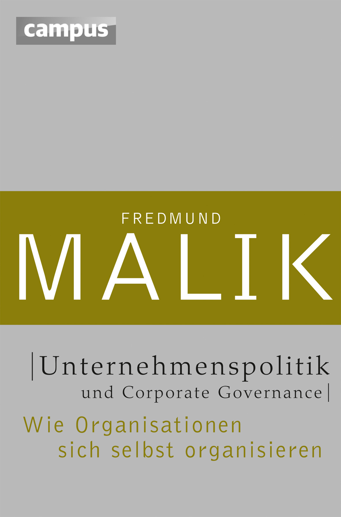 Buchcover Unternehmenspolitik und Corporate Governance von Fredmund Malik