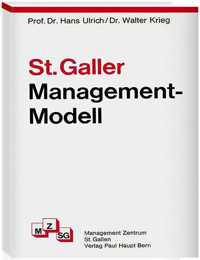 Buchabbildung St. Galler Management-Modell von Hans Ulrich und Walter Krieg bei Malik Management, Ausgabe nicht ausgewiesen